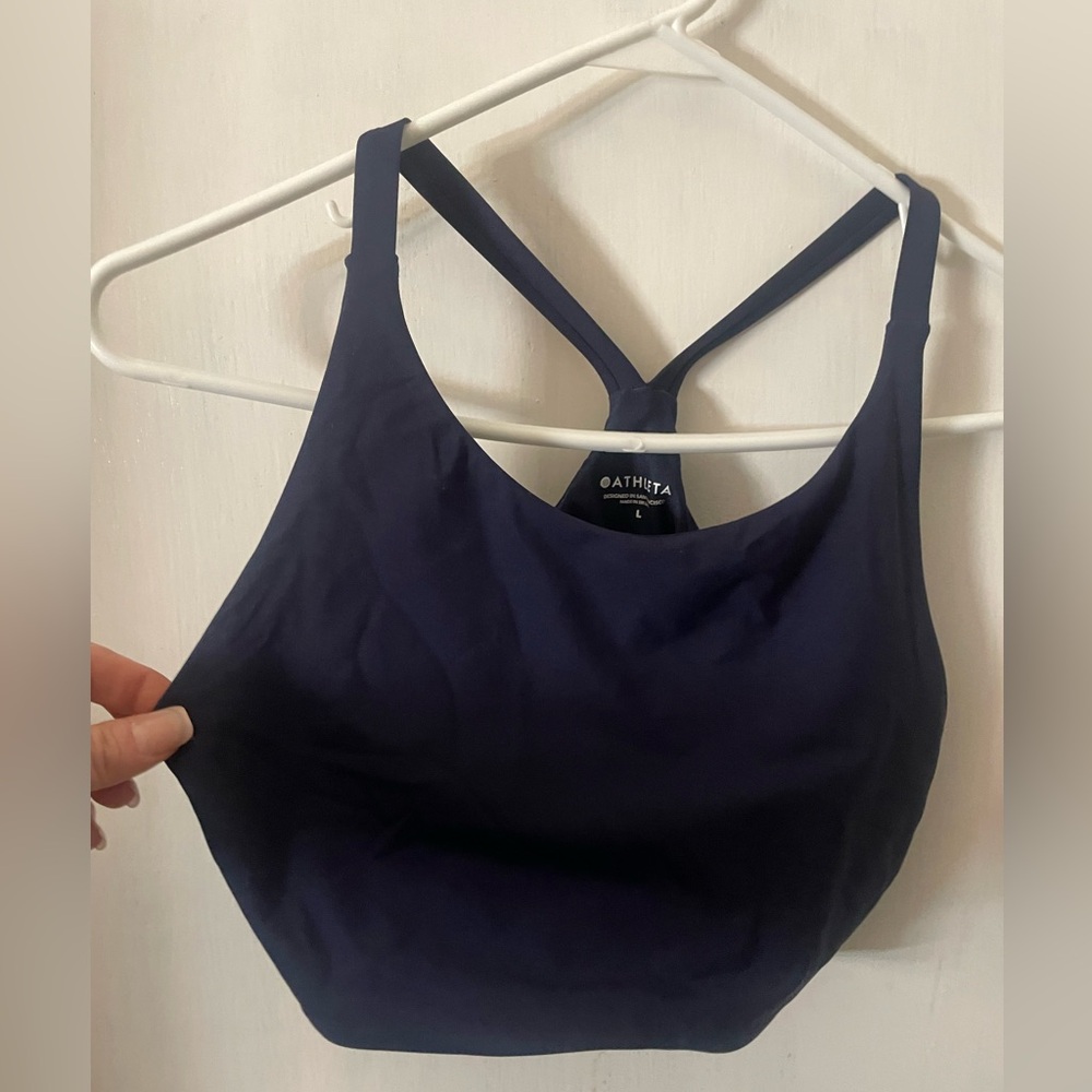 Athleta Deep Blue Sports Bra